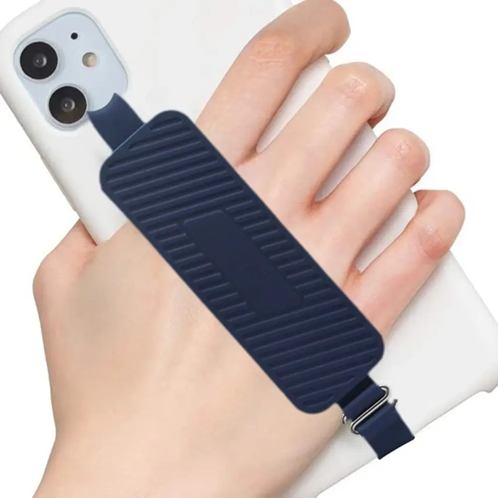 Simple Silicone Phone Strap Mobile Phone Holder Elastic Soft Phone Case Wristband Colorful Phone Hand Band Phone Accessories
