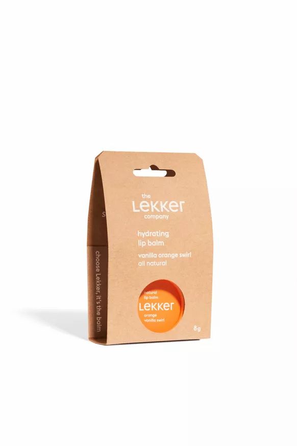 The Lekker Company - Balsamo per le labbra Turbinio di vaniglia aranci