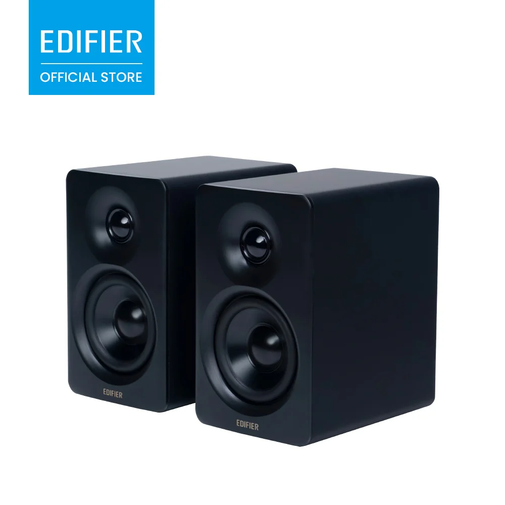 EDIFIER M60 Enceintes de bureau sans fil 2.0 66W RMS Bluetooth 5.3 Audio haute résolution LDAC USB-C AUX Réglage EQ Enceintes multimédias pour moniteur