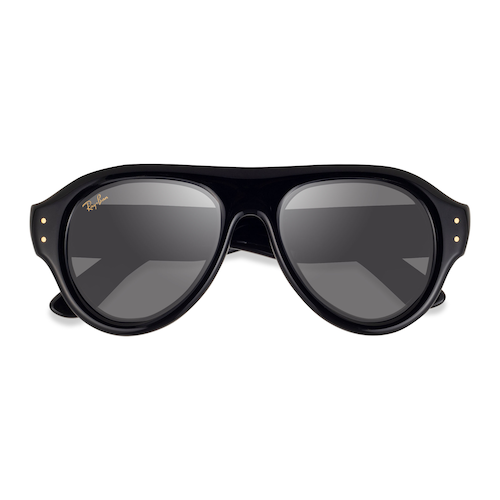 Unisex s aviator Black Plastic Prescription sunglasses - Eyebuydirect s Ray-Ban RB4925
