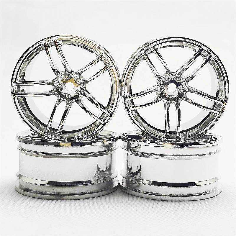 4pcs 3/6/9mm Offset RC Car 1/10 Scale Plastic Wheels Rims Drift On road Touring Model Hobby