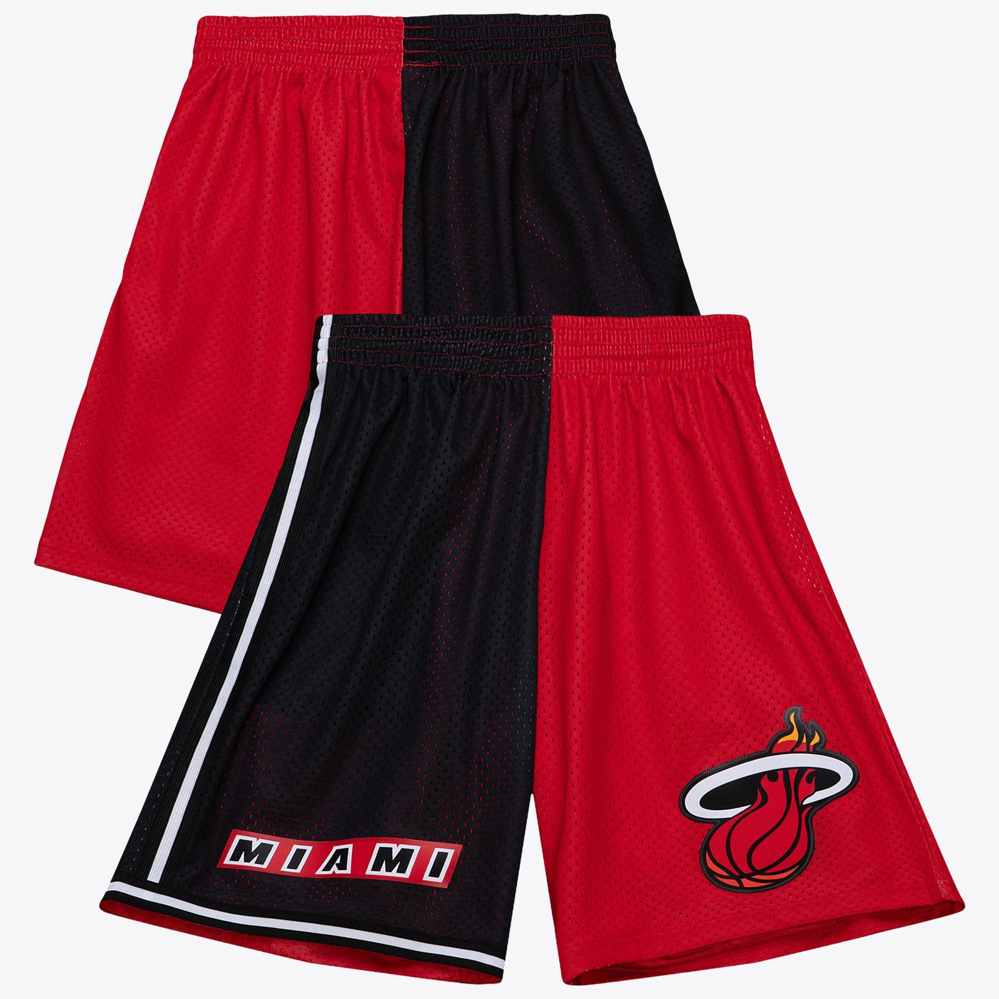 Short Miami Heat Mitchell & Ness 1996 Split Swingman - Noir/Rouge - Homme - Homme Taille: M
