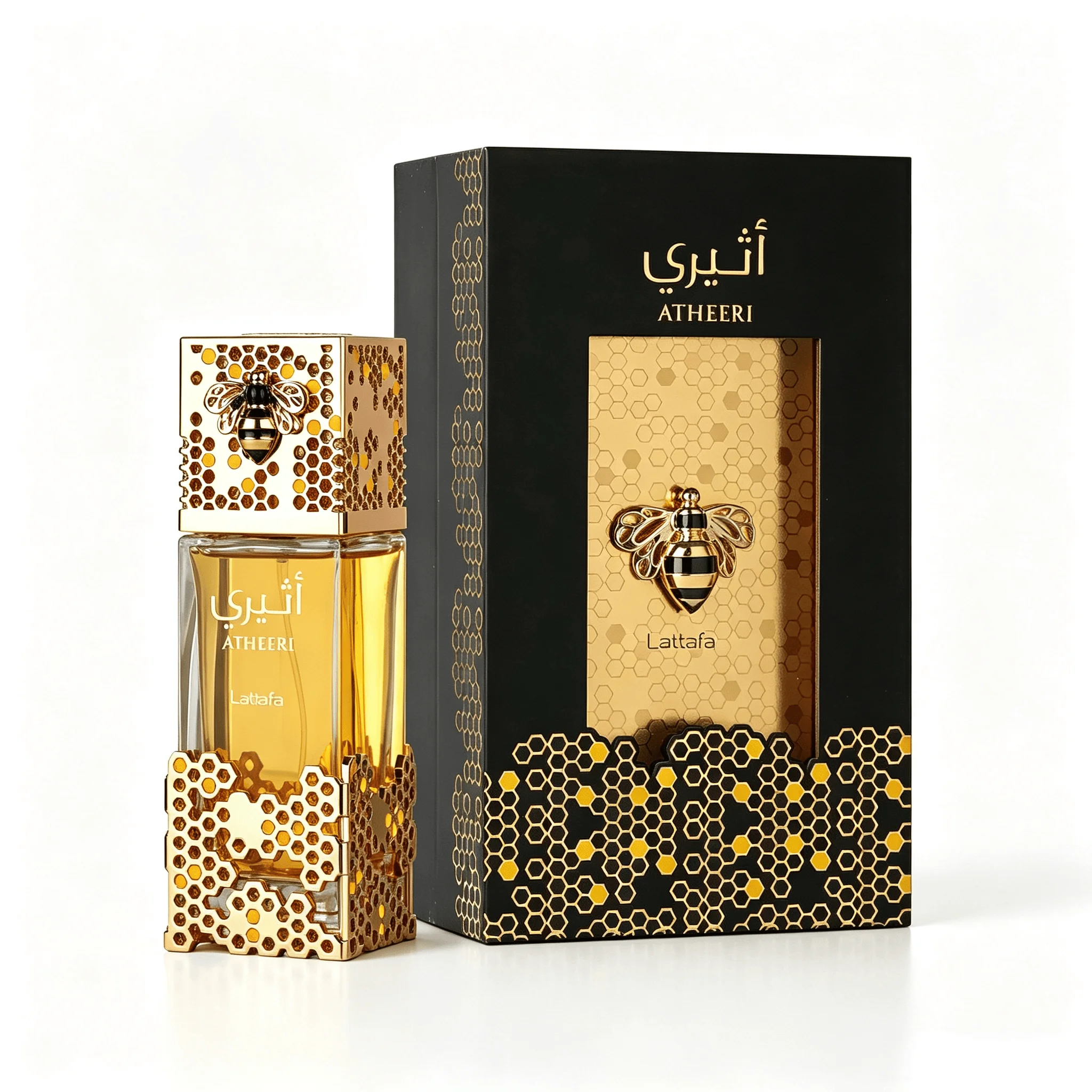 Lattafa Atheeri Perfume 100ml EDP Original Arabian Honey Floral Gourmand Fragrance Long Lasting Vanilla Amber Jasmine Perfume for Women Men GiftLattafa Atheeri Perfume 100ml EDP Original Arabian Honey