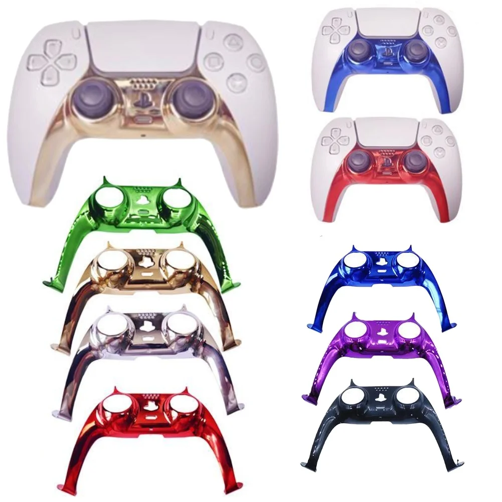 For PS 5 Game Controller Decorative Piece DIY Replacement Controller Shell Electroplated Decorative Strip For PS5 Controller