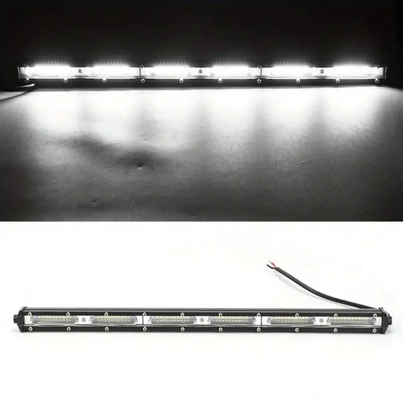 2 Stück Ultra Slim LED-Lichtleiste 20 Zoll Offroad Flood 4x4 LED-Arbeitsscheinwerfer für Jeep, LKW, ATV, SUV, Auto LED-Scheinwerfer 12V 24V