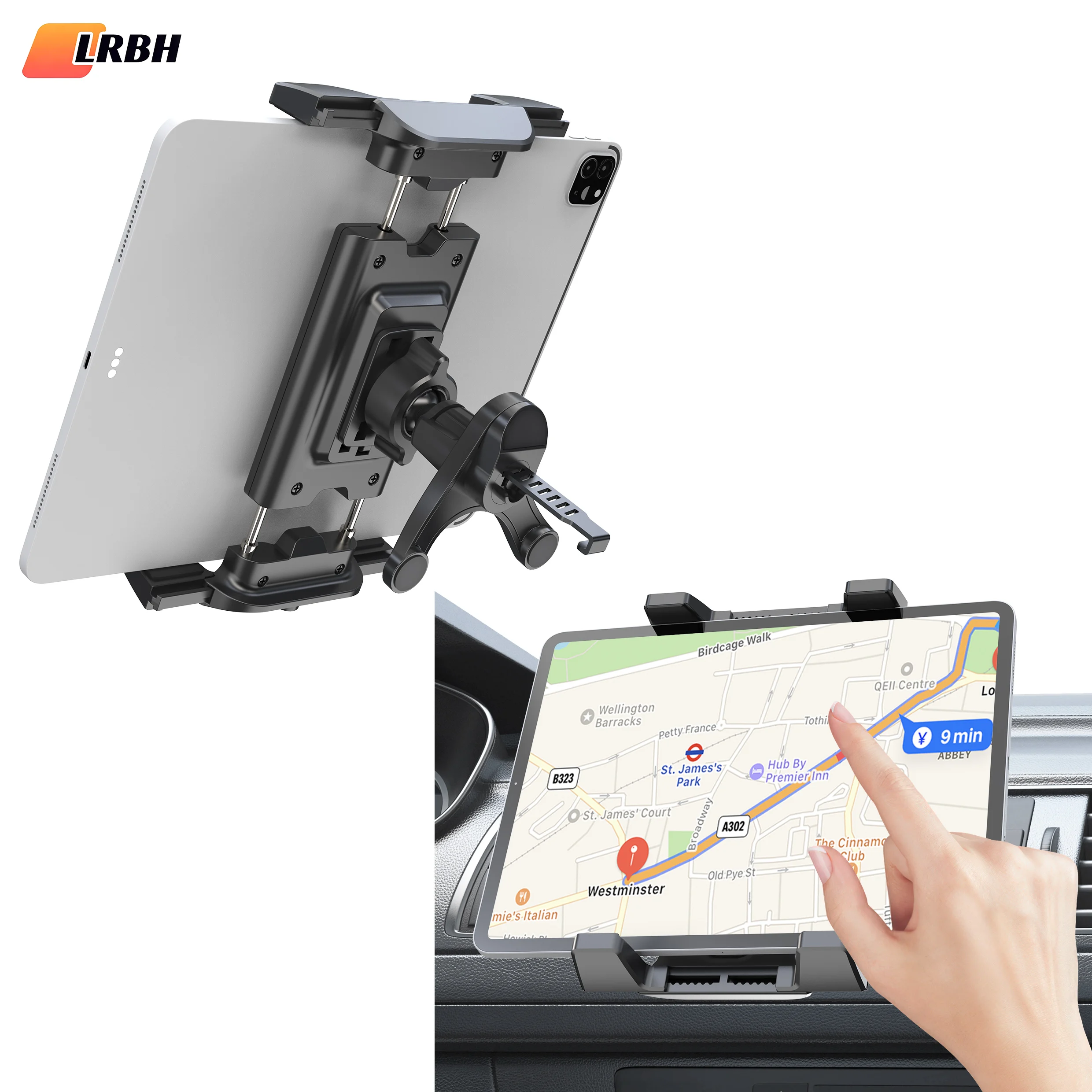 LRBH Universal Car Air Vent Tablet GPS Holder, fits 7