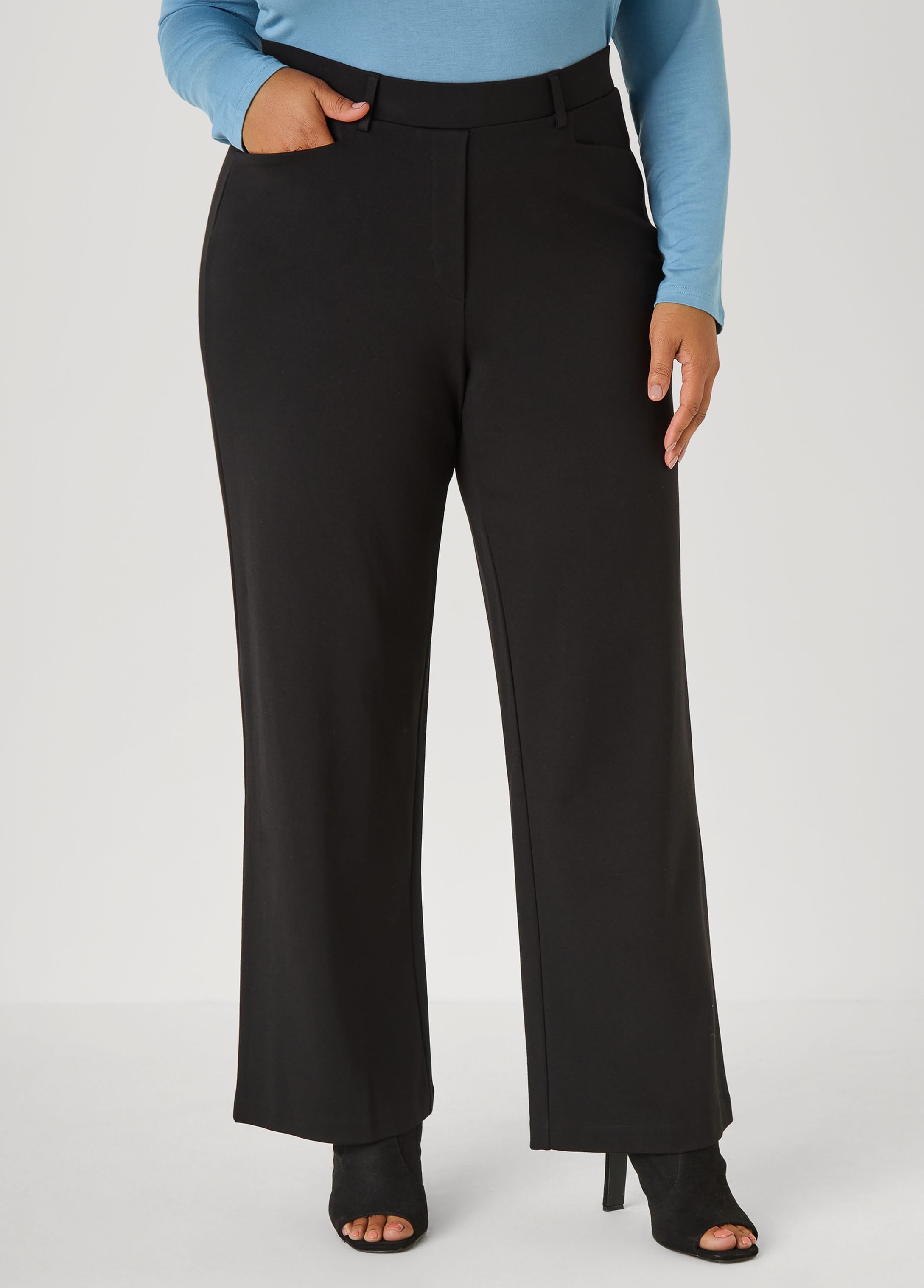 Plus Size Short Ponte Trousers