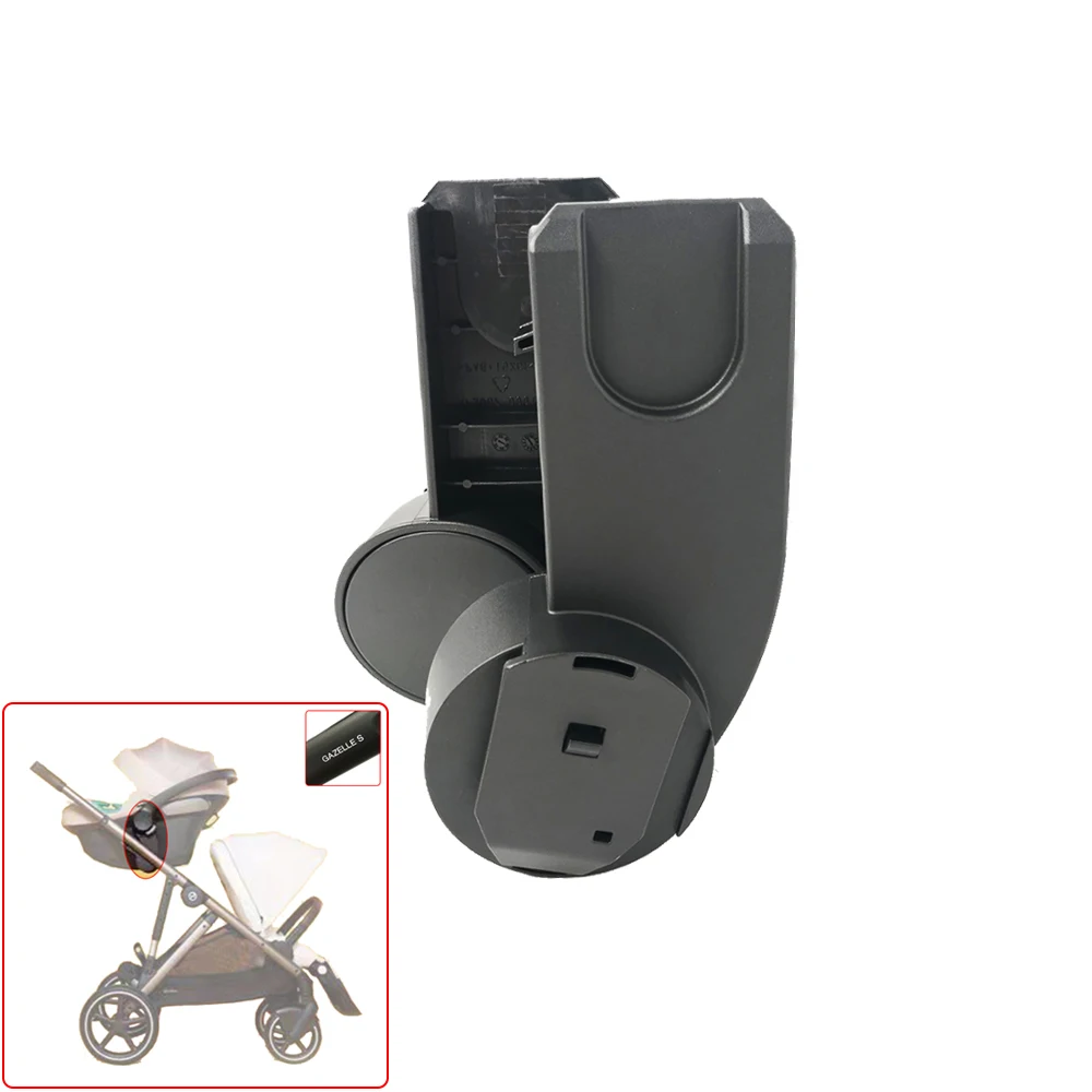 Ein Paar Adapter für Cybex Twin Kinderwagen Gazelle S und Aton Cloud Q/Z Maxi Cosi Joie Autositz-Konverter mit sicherem Verschluss.