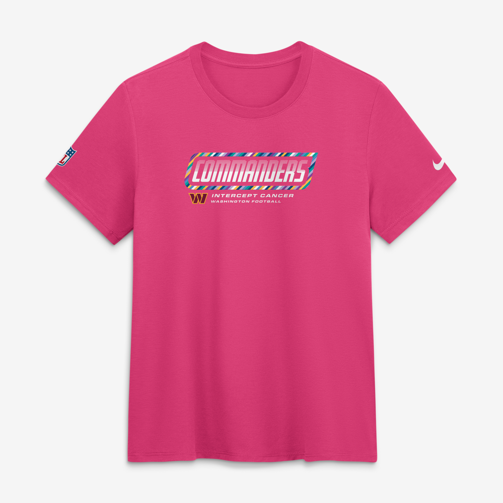 Nike Damen-T-Shirt „Washington Commanders 2026 NFL Crucial Catch“ in Pink, Tri-Blend Dri-FIT-Material