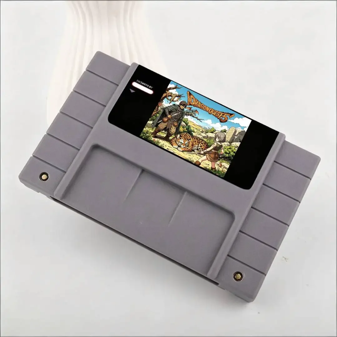 Vintage Link 09 Action Game Dragon Quest 3 4 5 Terranigma Cartridge 16 Bit Game Card For SNES PAL NTSC System Video Game Console
