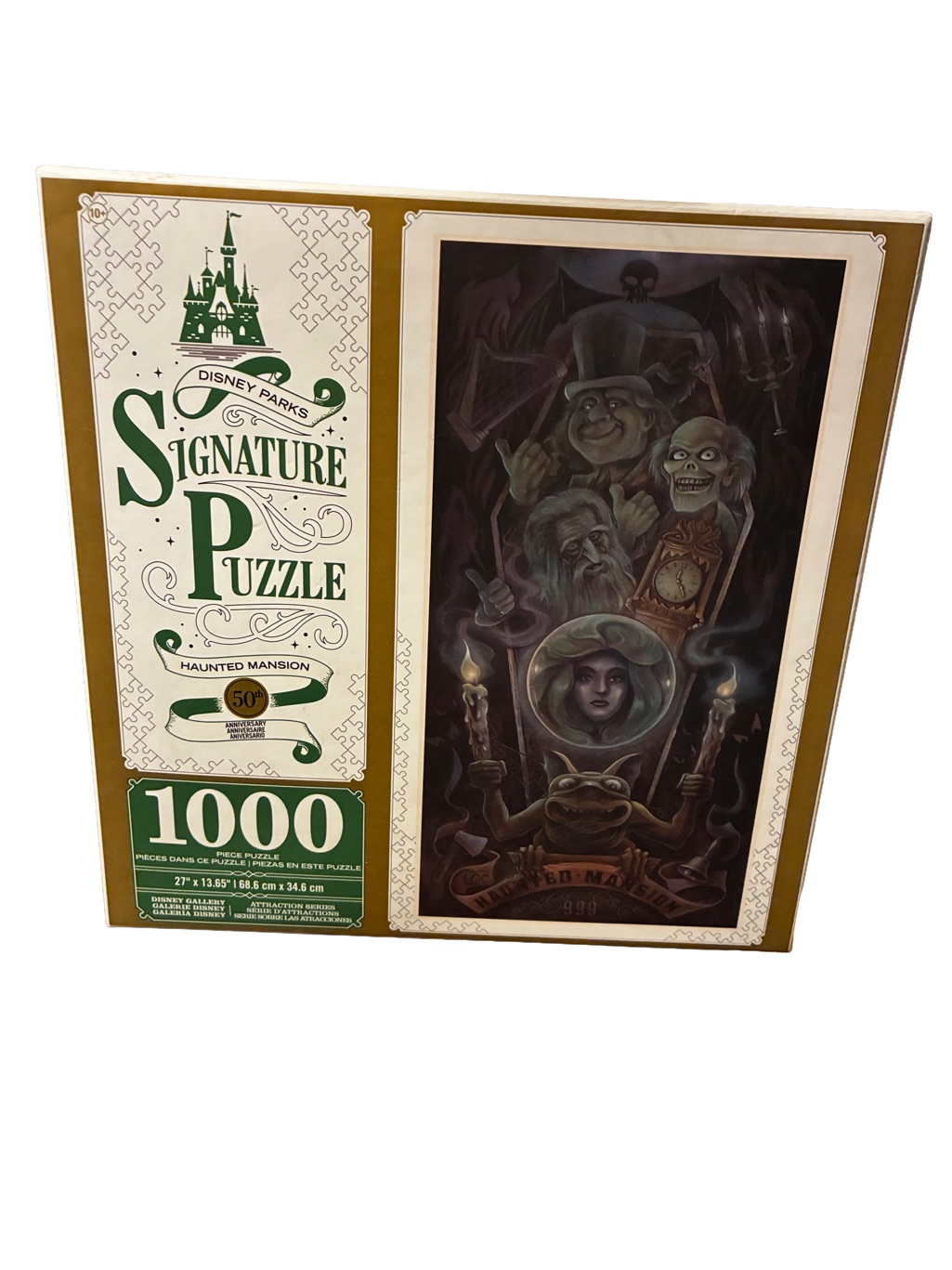 Disney Games | Disney Parks Haunted Mansion 50th Anniversary Puzzle 1000 Pc | Color: Gold/Green | Size: Os