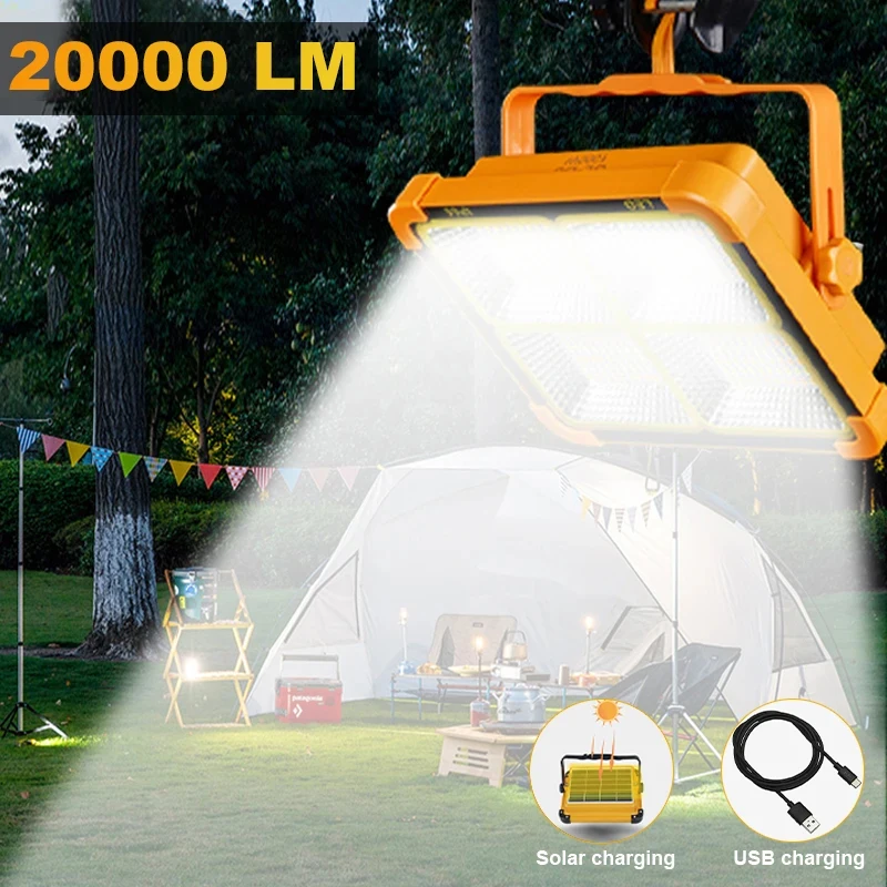 Solar-Außenleuchten, wiederaufladbar, Solar-Flutlicht, LED-Reflektor, Strahler, wiederaufladbarer Projektor, Flutlicht, Baulampe