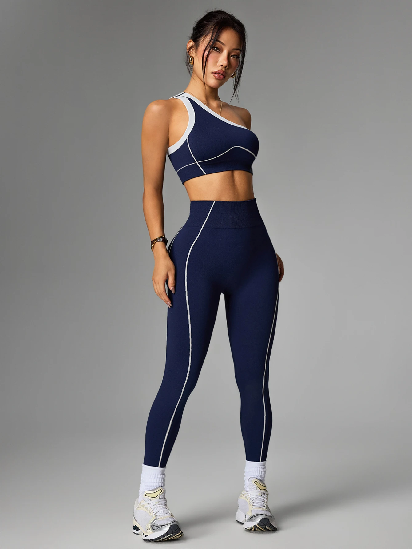 Ensemble de yoga sans couture pour femmes, 2 pièces, tenue de jogging, leggings de sport, soutien-gorge, vêtements de sport pour femme, tenue de gym, ensemble d'entraînement, vêtements de yoga, vêtements de sport