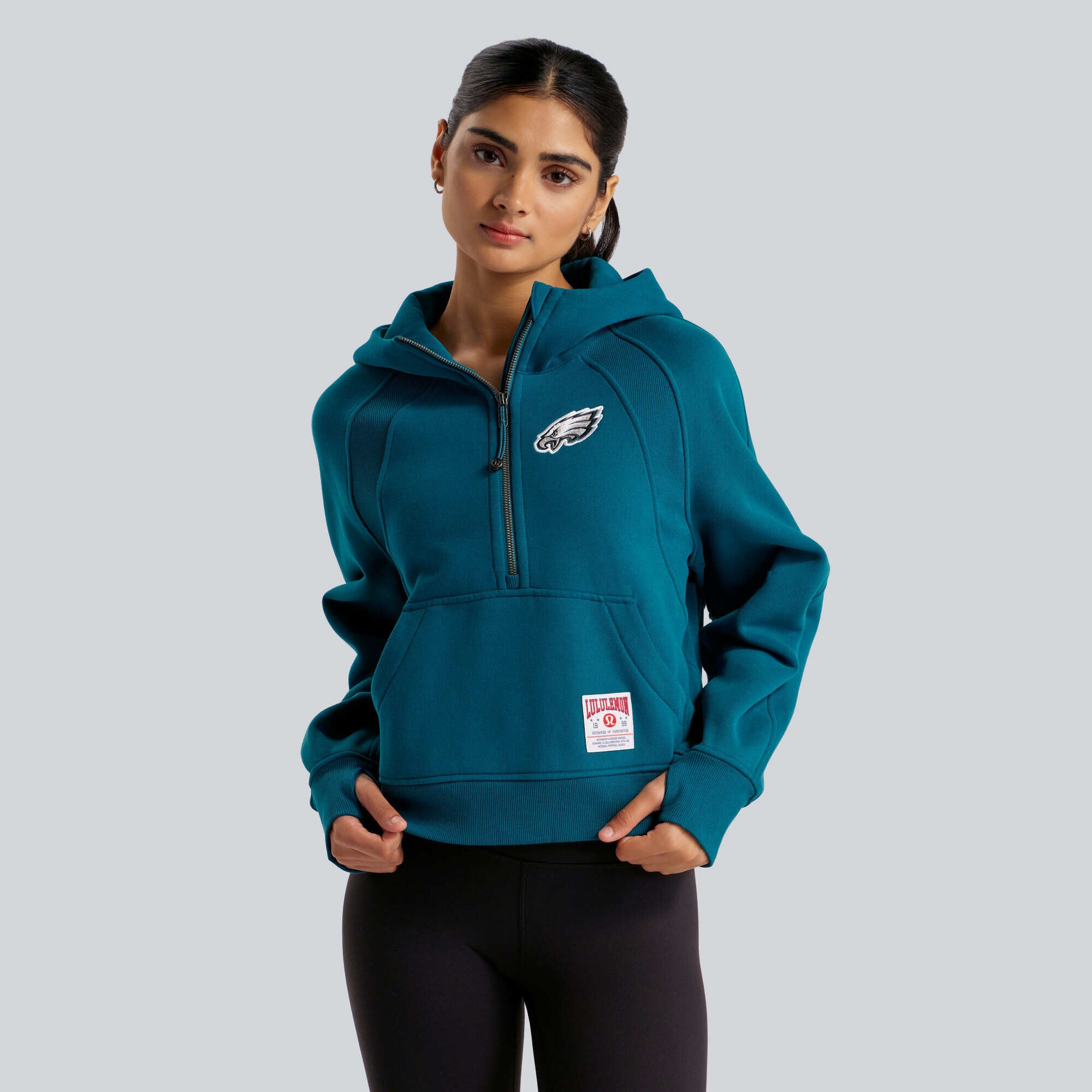 lululemon Laguna Philadelphia Eagles Scuba Oversized Half-Zip Hoodie für Damen