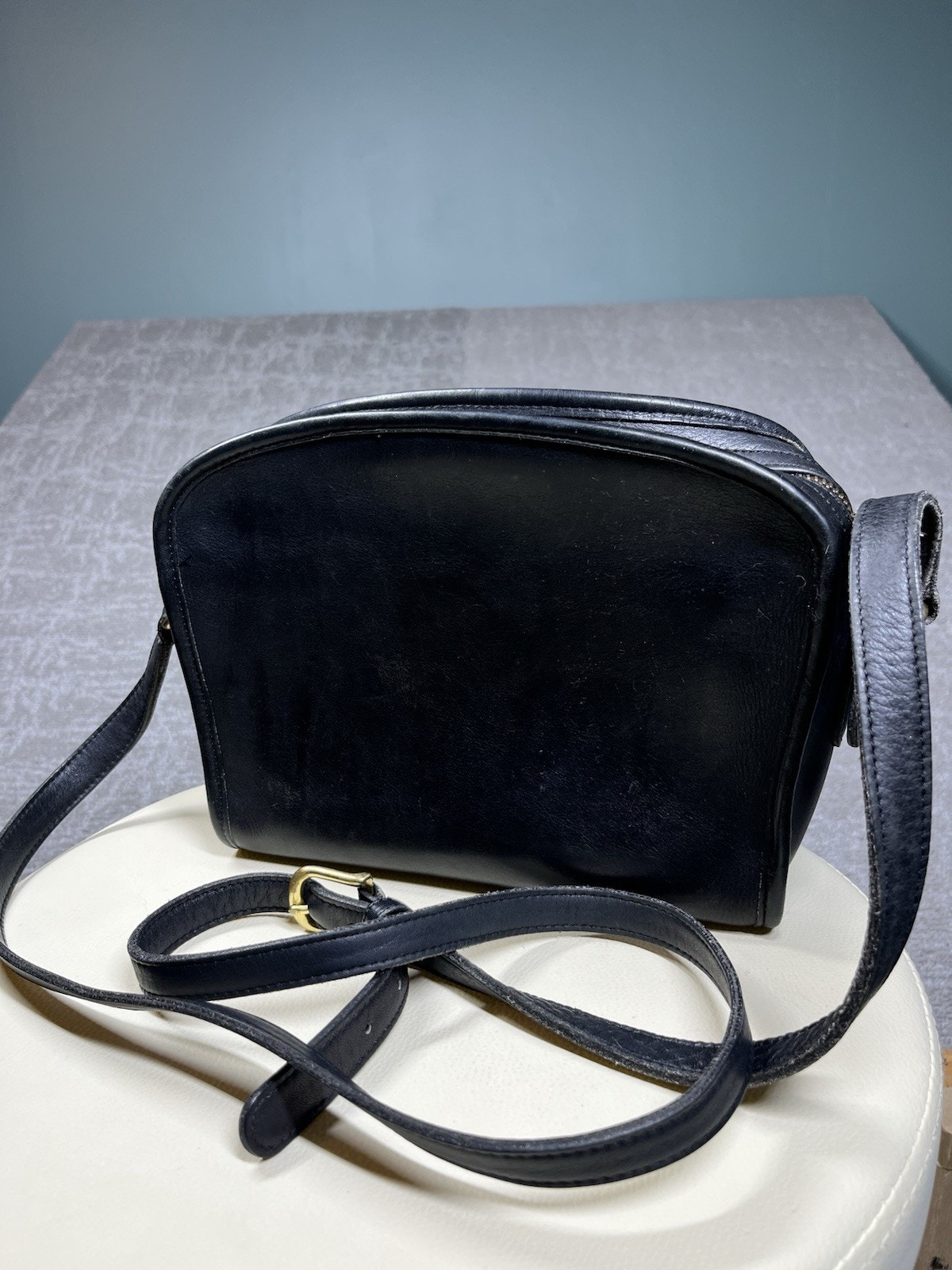 Coach Bags | Vintage Y2k Coach 9087 Gothic Black Leather Metropolis Crossbody Bag Purse | Color: Black | Size: Os