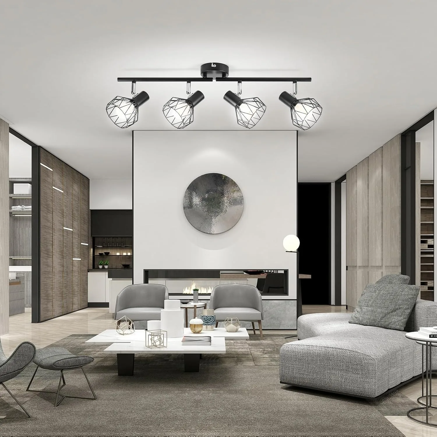 LED-Deckenstrahler E14 350 ° Drehbare Wand- und Decken-LED-Spotlampe für Küche/Wohnzimmer/Schlafzimmer