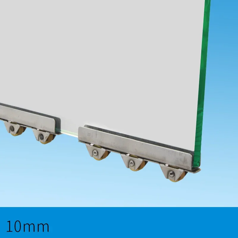 2 Stück langlebige Kupferräder für Schrankglasschiebetüren, Rollenklemme, Riemenscheibe/für 10 mm Glastüren, Belastung 40 kg