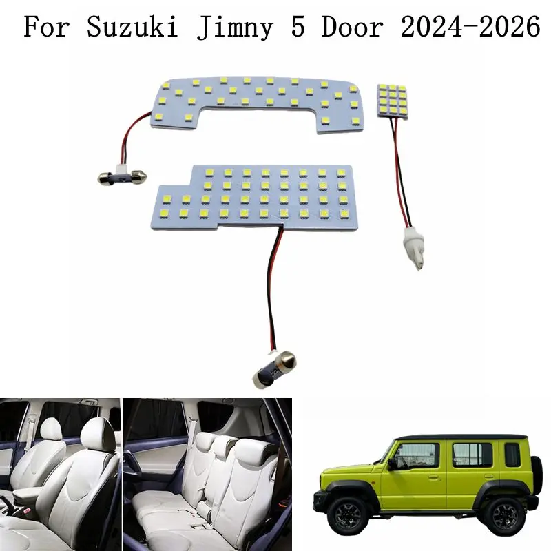 2024 2025 2026 Für Suzuki Jimny 5-Türer LED-Leselampe 3-teilig Innenraum-Deckenleuchte Kartenleuchten Dach-LED-Licht Deckenbeleuchtung