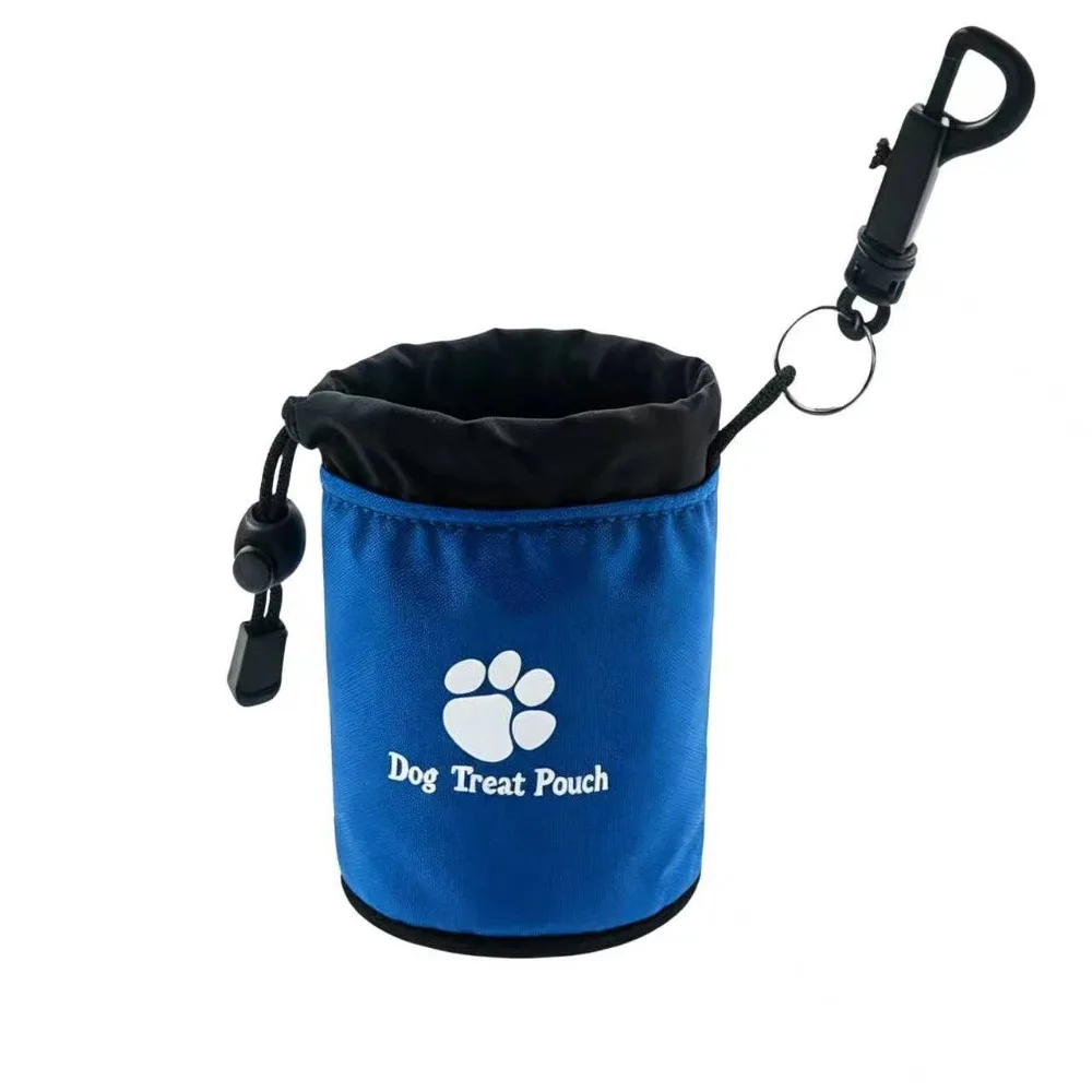 Tragbare Haustier-Trainings-Hüfttasche mit Kordelzug, auslaufsicherer Snack-Beutel mit Haken, multifunktionale Hundeleckerli-Tasche für Outdoor-Training