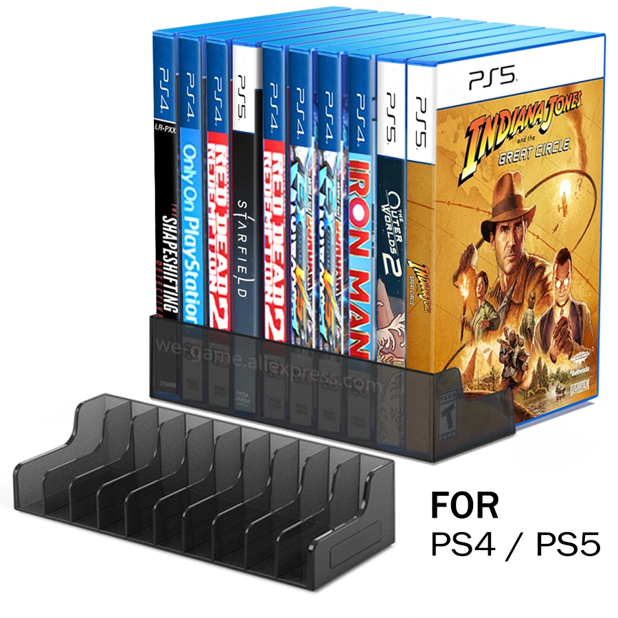 Videospiel-Discs Box-Ständer für PS5 / PS4 Pro Slim PlayStation 5 Disk-Halterung Gamer-Zubehör