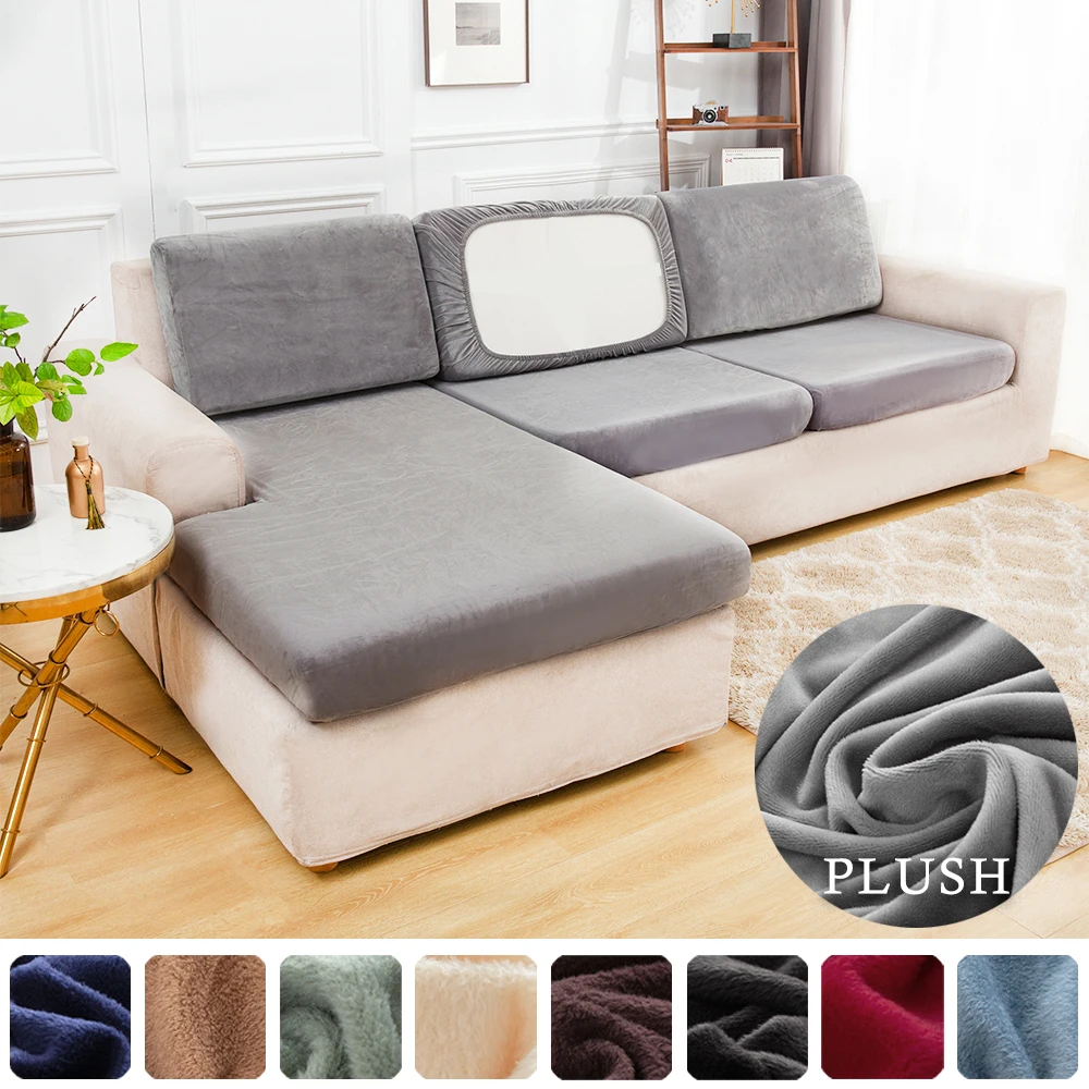 Plüsch Sofa Sitzkissen bezug elastische Schutz bezüge Haustiere Kinder wasch bar abnehmbare Sofa kissen bezug für Möbels chutz