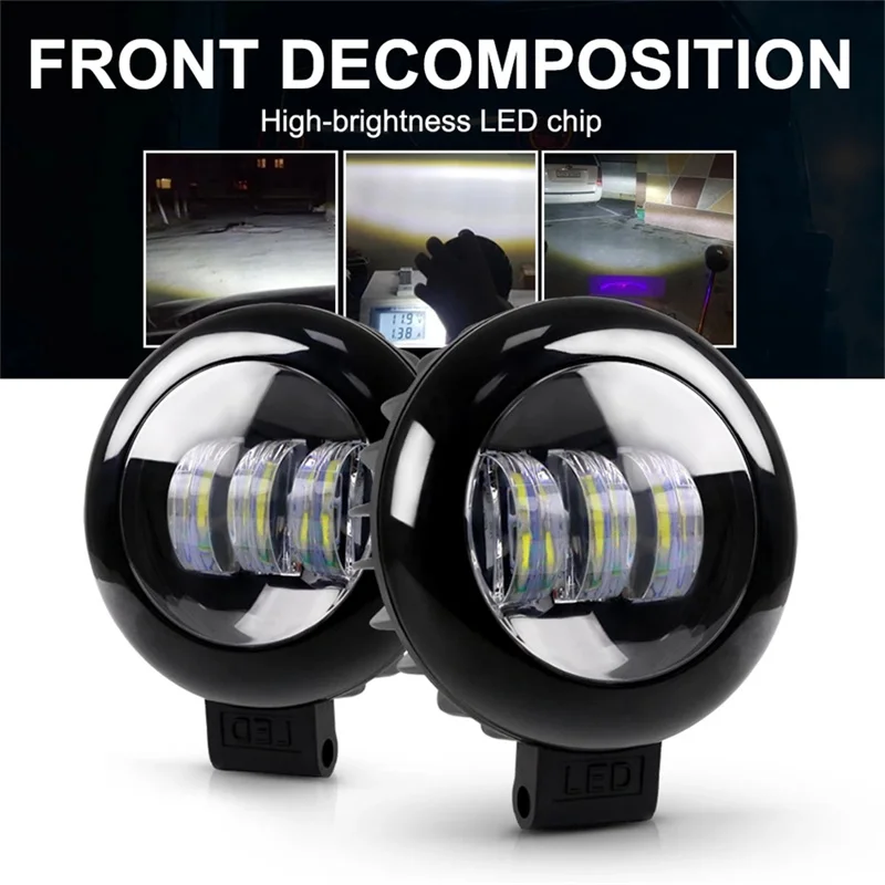LED-Arbeitsleuchte, 5 Zoll, quadratisch, Offroad-Spot, LED-Scheinwerfer, 30 W, Strahl, LED-Nebelscheinwerfer, für Autos, LKW, LADA, 4 x 4 SUV-Traktor