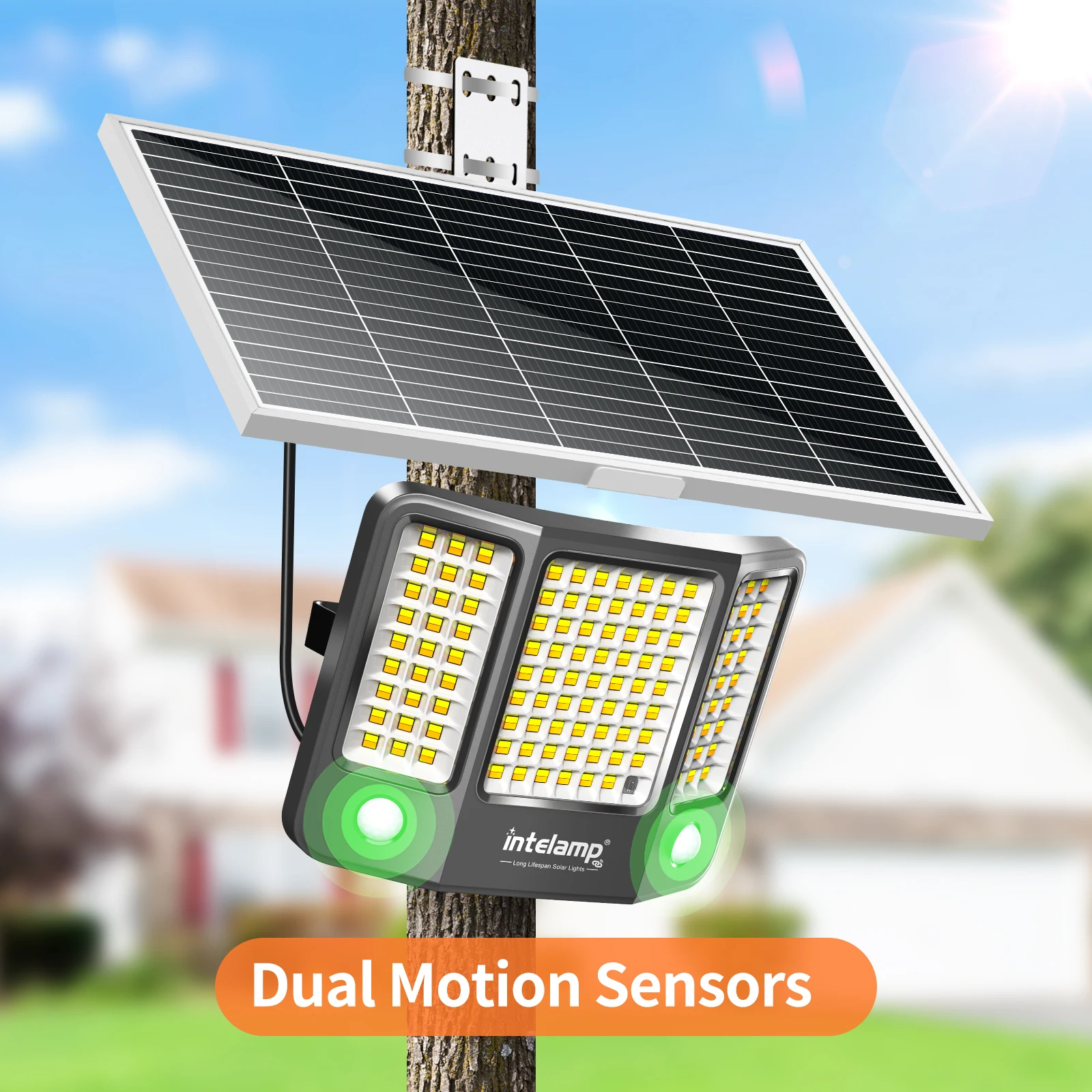 268 LED Solarleuchten für Außenbereich mit 40000mAh Fernbedienung, 3 Farbmodi, Wasserdichte Wandleuchten für Garten und Hof solarleuchte außenbereich solarlampe für außen led solar außenleuchte solar lampe