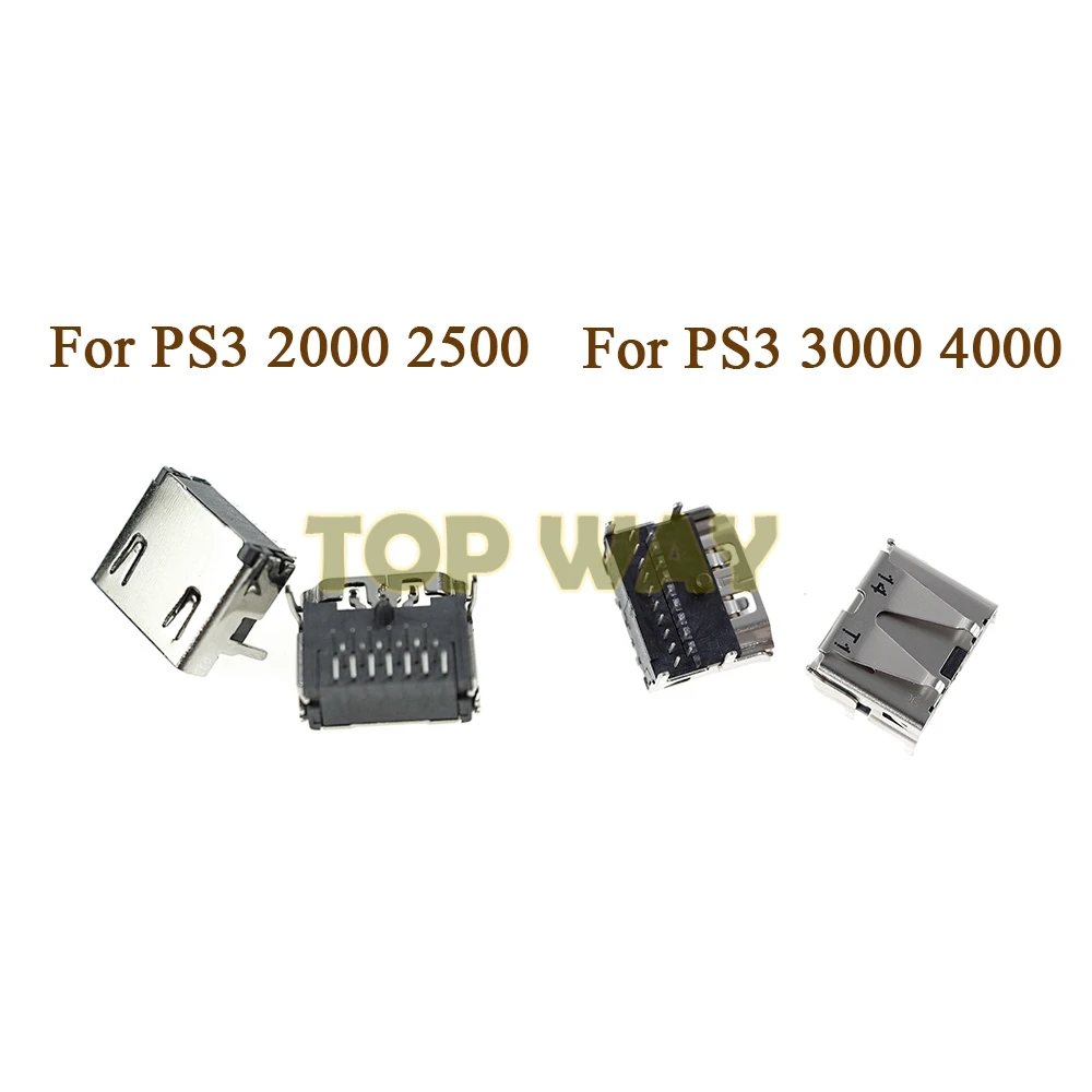 100 Stück HDMI-kompatible Anschlussbuchsen für PS3 3000 4000 3K 4K, für Playstation 3 Controller, für PS3 2000 2500