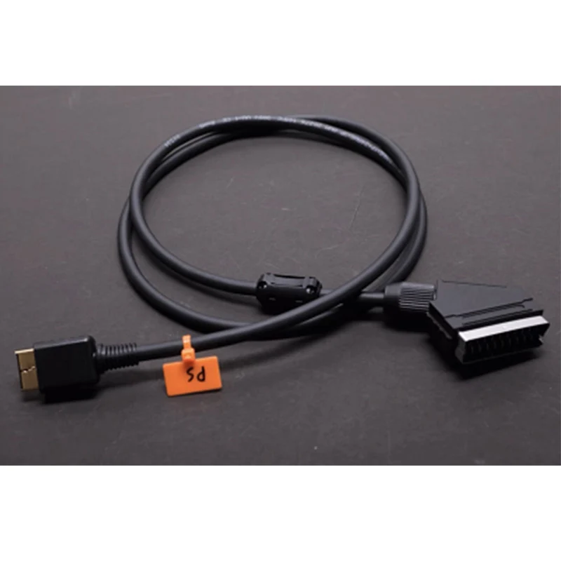 Ps1 ps2 zu scart rgbs eu scart kabel retro videospiel konsole video umwandlung kabel vergoldeter stecker
