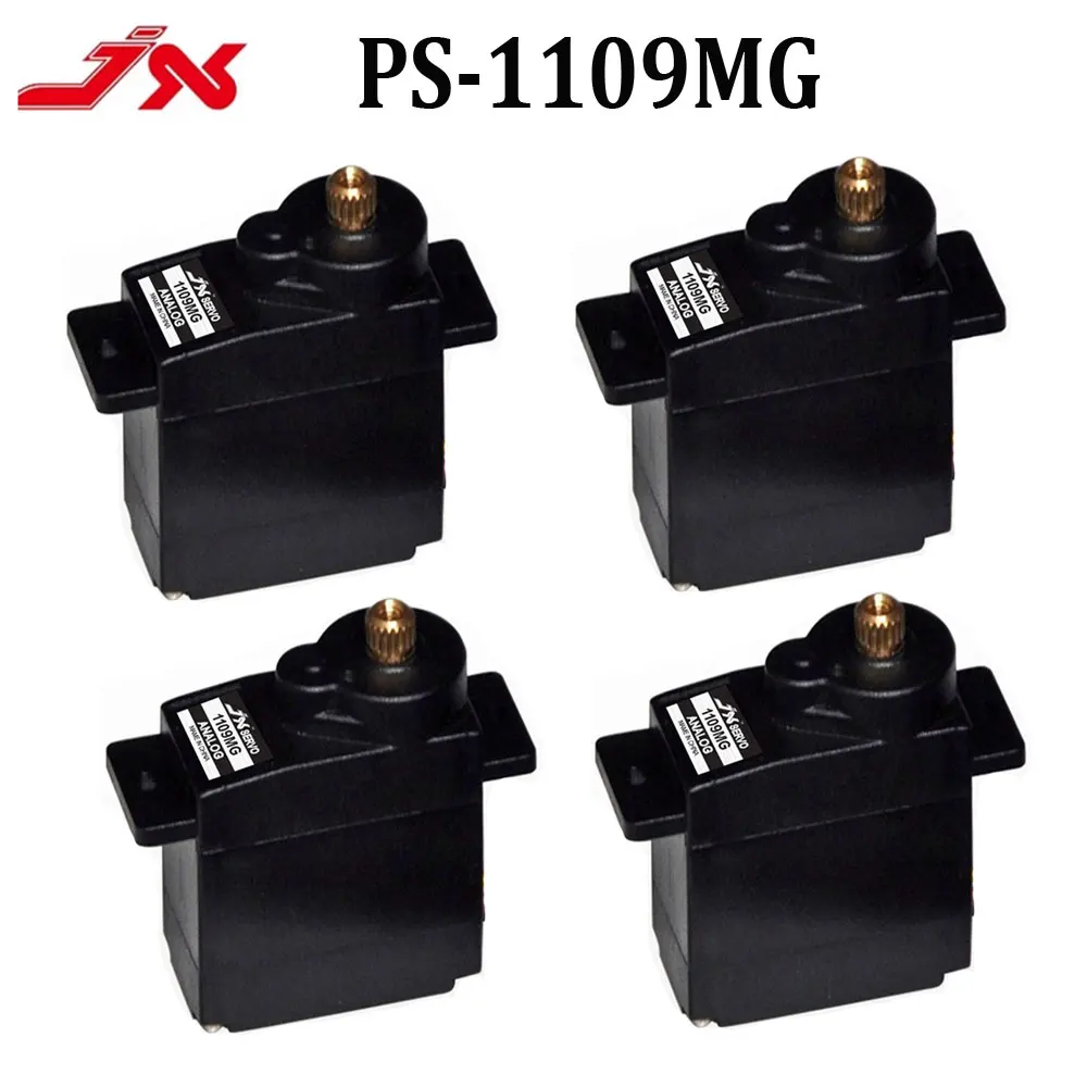 4PCS JX PS-1109MG 9g Metall Getriebe Analog Servo Motor für 1/18 RC Auto Boot Roboter Arm Hubschrauber RC spielzeug