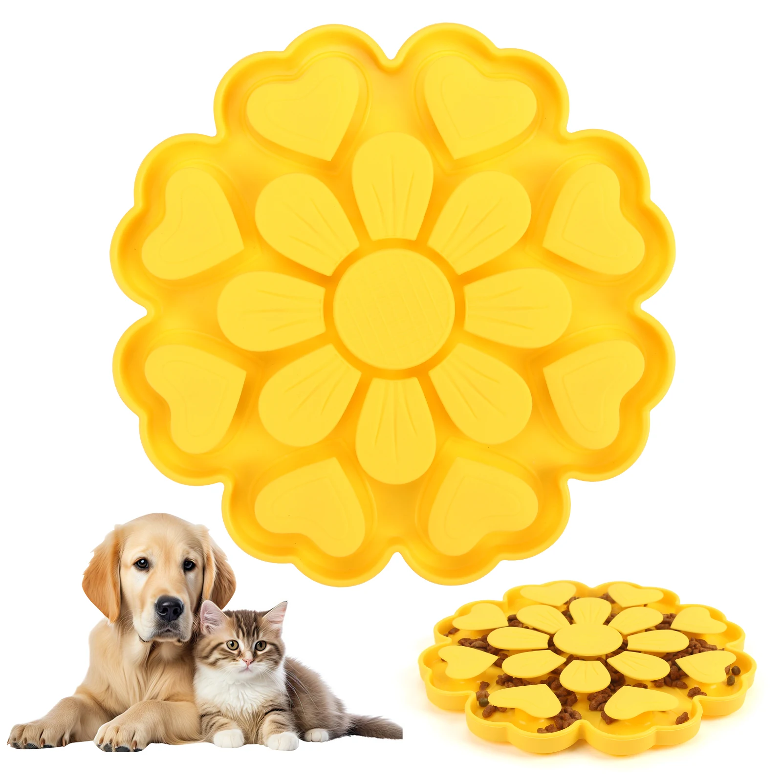 Pet Slow Feeder Bowl Leck kissen Leck Feeder Pad mit Saugnapf Choke Proof Silikon Slow Food Hunde-und Katzen fütterung produkte