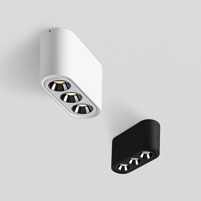 Aisilan LED-Deckenstrahler, oberflächenmontierte Beleuchtungskörper für Wohnzimmer, 12W COB-Chip-Strahler