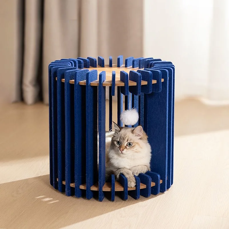Vogelkäfig-förmiges Filz katzen nest Luxus-Katzen bett Robustes und langlebiges multifunktion ales Katzen nest Hochwertige Haustier möbel