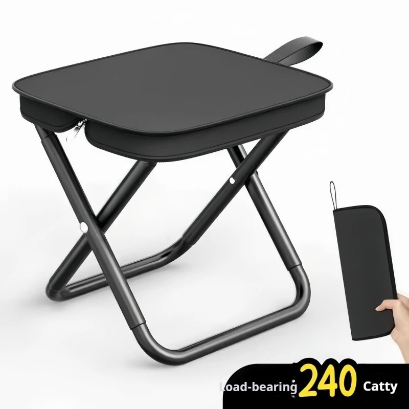 Handtaschen-Klapphocker für Outdoor, Camping, Picknick, tragbar, Pony.z – Mini-Klapphocker für Hochgeschwindigkeitszug und U-Bahn ohne Sitzplatz