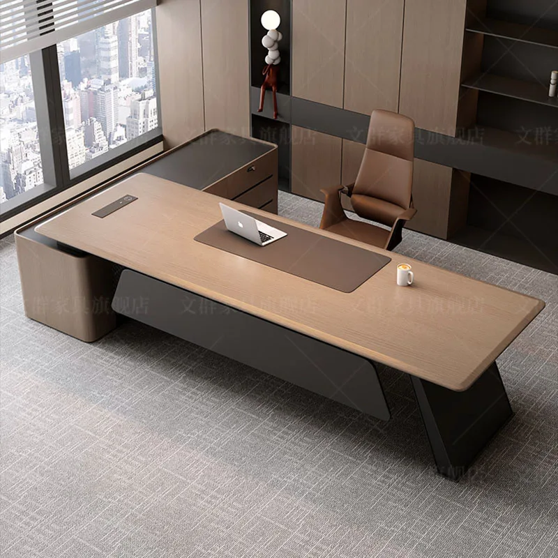 Craft Display Bürotisch Schlafzimmer Executive Langer Deko-Bürotisch Gaming Europäischer Computer-Schreibtisch Kommerzielle Möbel