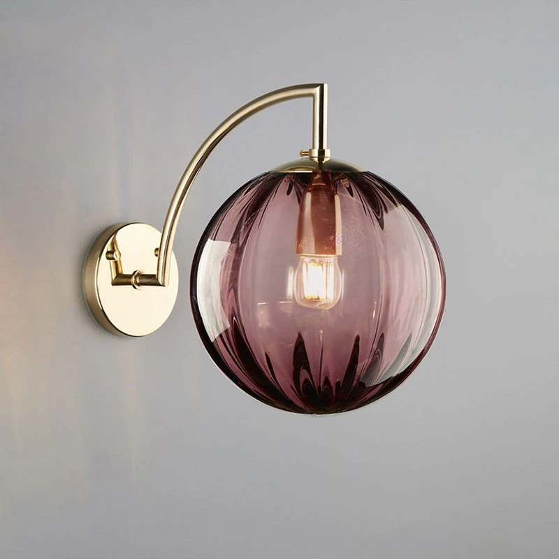 Moderne LED-Wandleuchte, nordische Glaskugel-Wandlampen für Wohnzimmer, Schlafzimmer, Nachttisch, Badezimmer, Spiegelleuchte