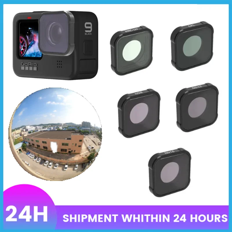 UV CPL ND8 ND16 ND32 Filter für GoPro Hero 12 11 10 9 Black Rote Farbfilter-Set Go Pro Polarisierte Kameraobjektiv-Zubehörteile