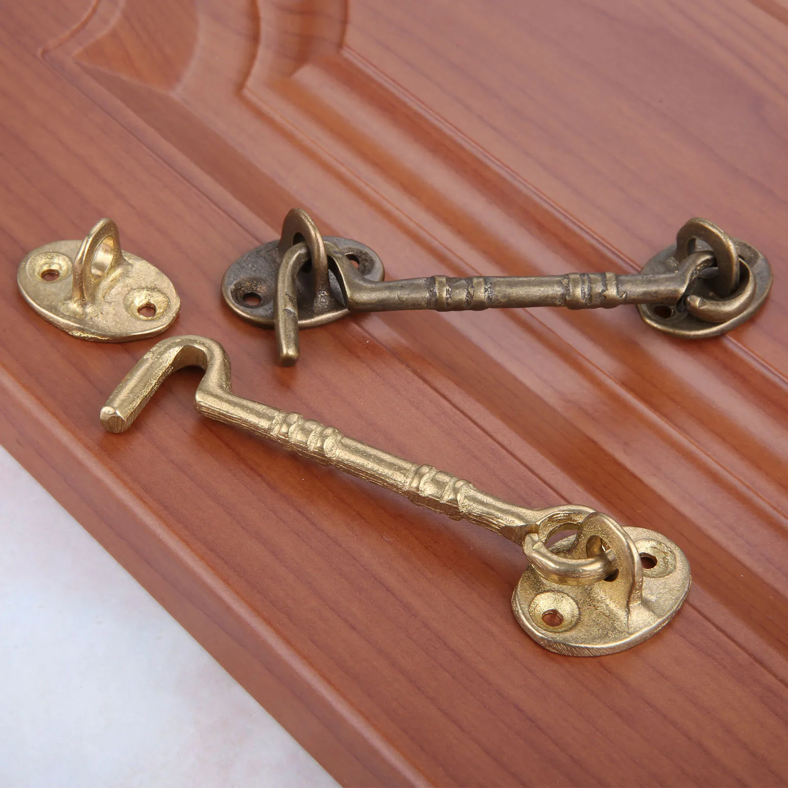 1 Stück 110 mm Antik Bronze/Messing Chinesischen Stil Türen Fenster Windhaken Schnalle Haspe Kupfer Möbel Fensterriegel Schrankriegel