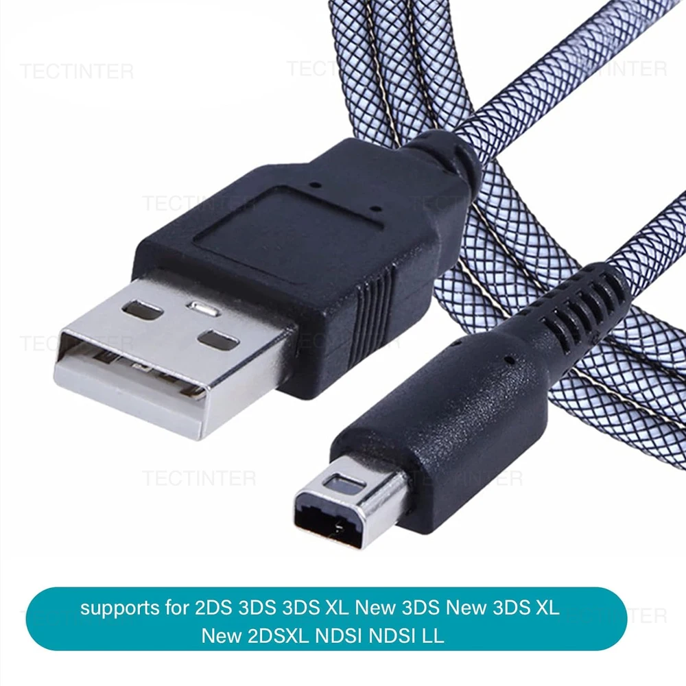 1,5 m USB-Ladekabel für Nintendo DSi Spielekonsole für NDSI 3DS 2DS XL/LL Neues 3DSXL/3DSLL 2DS XL Stromkabel Leitungsdraht