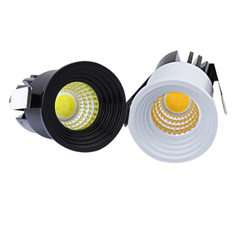 Mini LED Spot Downlights COB 3W 5W Einbau Led Spots 220v Dimmbare Licht für Decke Schrank Schaufenster loft Dekorationen