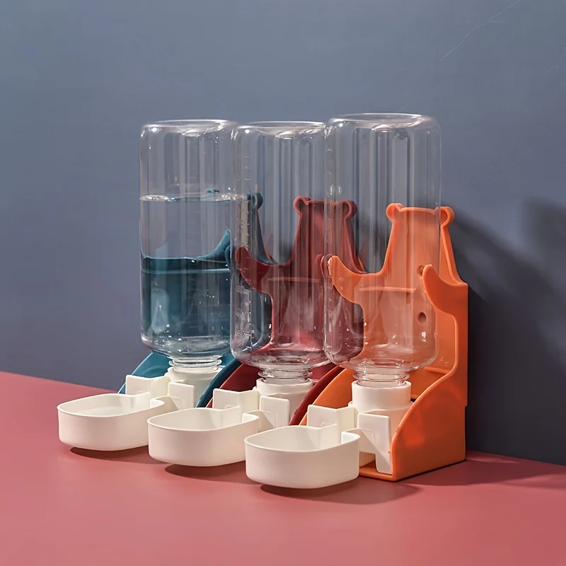 Hängender Wasserspender für Kleintiere, Anti-Verschütt-Flasche für Hamster und Kaninchen, Automatischer Wasserspender für Käfige