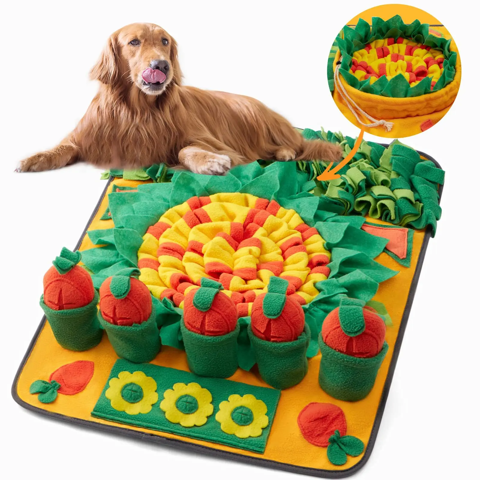 70x50cm Ziehen Karotten Stil Hund Übung Schnüffel Matte Ow Food Decke Schnüffeln für Lebensmittel Haustier Interaktive Plüsch spielzeug