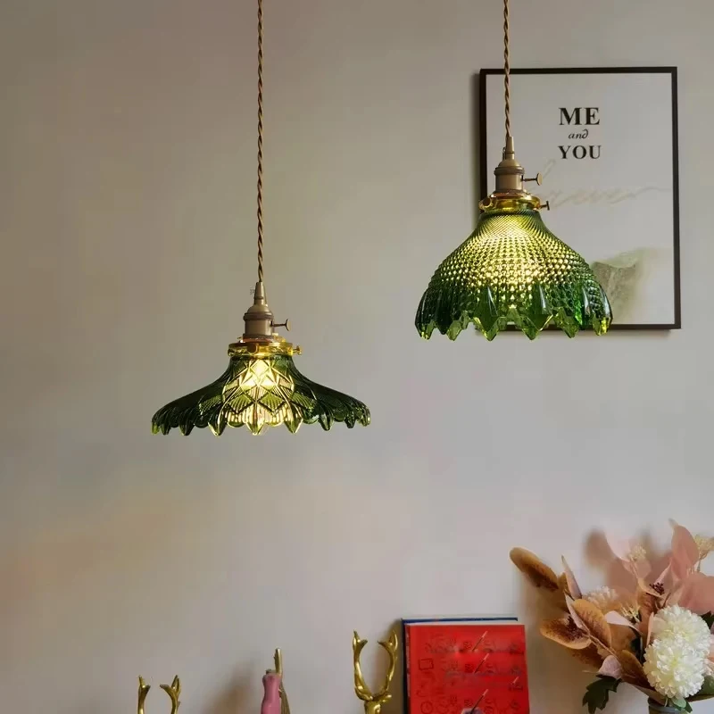 Moderne Glas Pendel leuchte Esszimmer Retro Kronleuchter kreative hängende Licht transparenten Lampen schirm für Restaurant Lampe Decke kinderzimmer deckenlampen deko wohnzimmer luxus pendelleuchten leuchten wohnzimmer