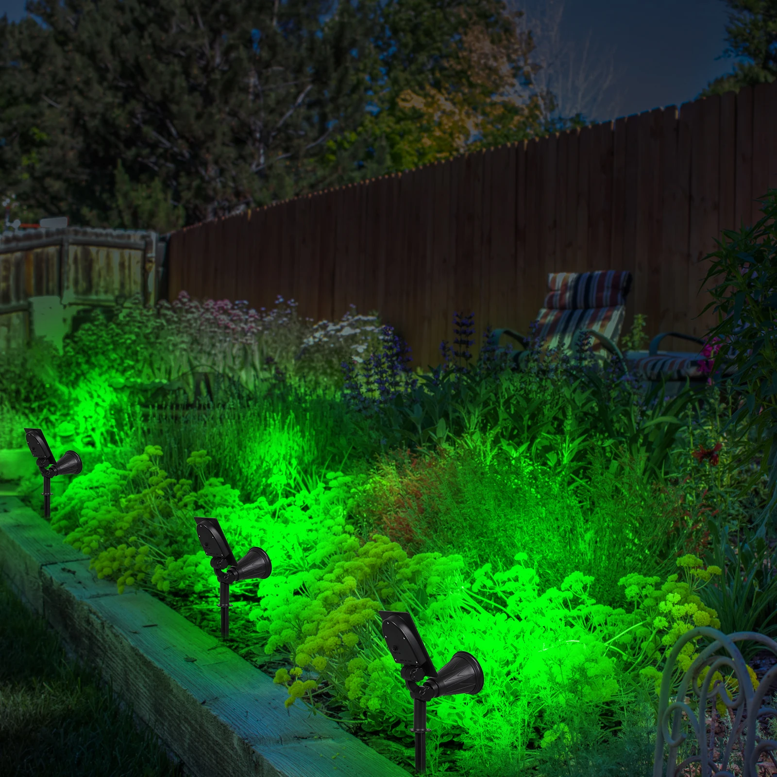 1/2 stücke Grüne Led Solar Lichter Solar Scheinwerfer IP65 Wasserdichte Solar Wand Licht Solar Garten Licht Solar Lampe Im Freien