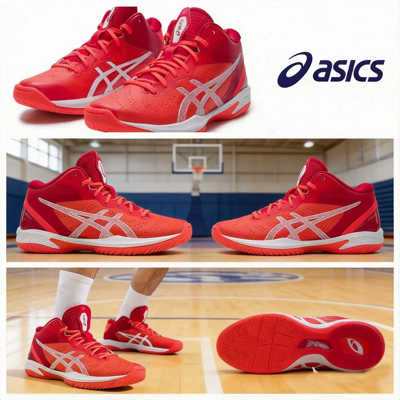 Asics Herren Basic Basketballschuhe 1063A090-600 Rutschfeste, verschleißfeste Sportschuhe für Outdoor-Sporttraining