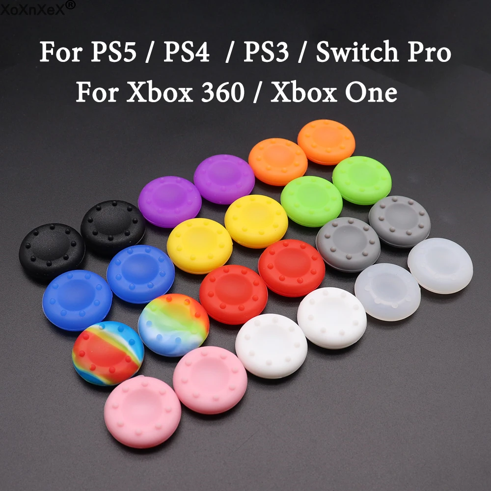 10 Stück rutsch feste Silikon analoge Joystick Daumen Stick Griff kappe für ps4 ps3 ps5 Daumens tiel Abdeckung Kopf für Xbox Xbox One Control