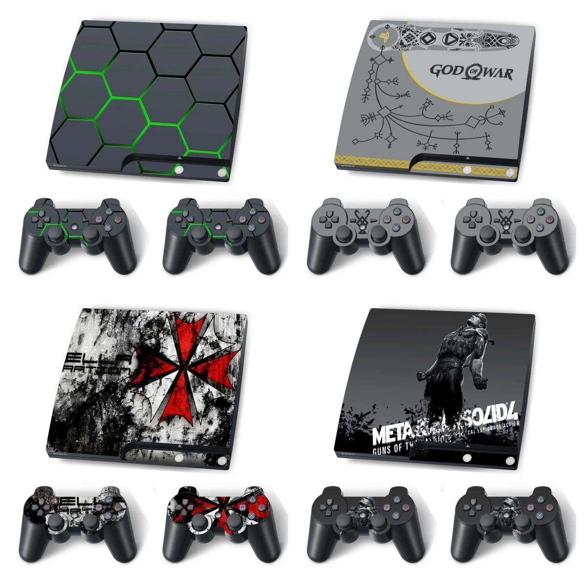 Kundenspezifische Design-Skin-Sticker für PS3 Slim Konsole und Controller für PS3 Slim Skins Sticker Vinyl