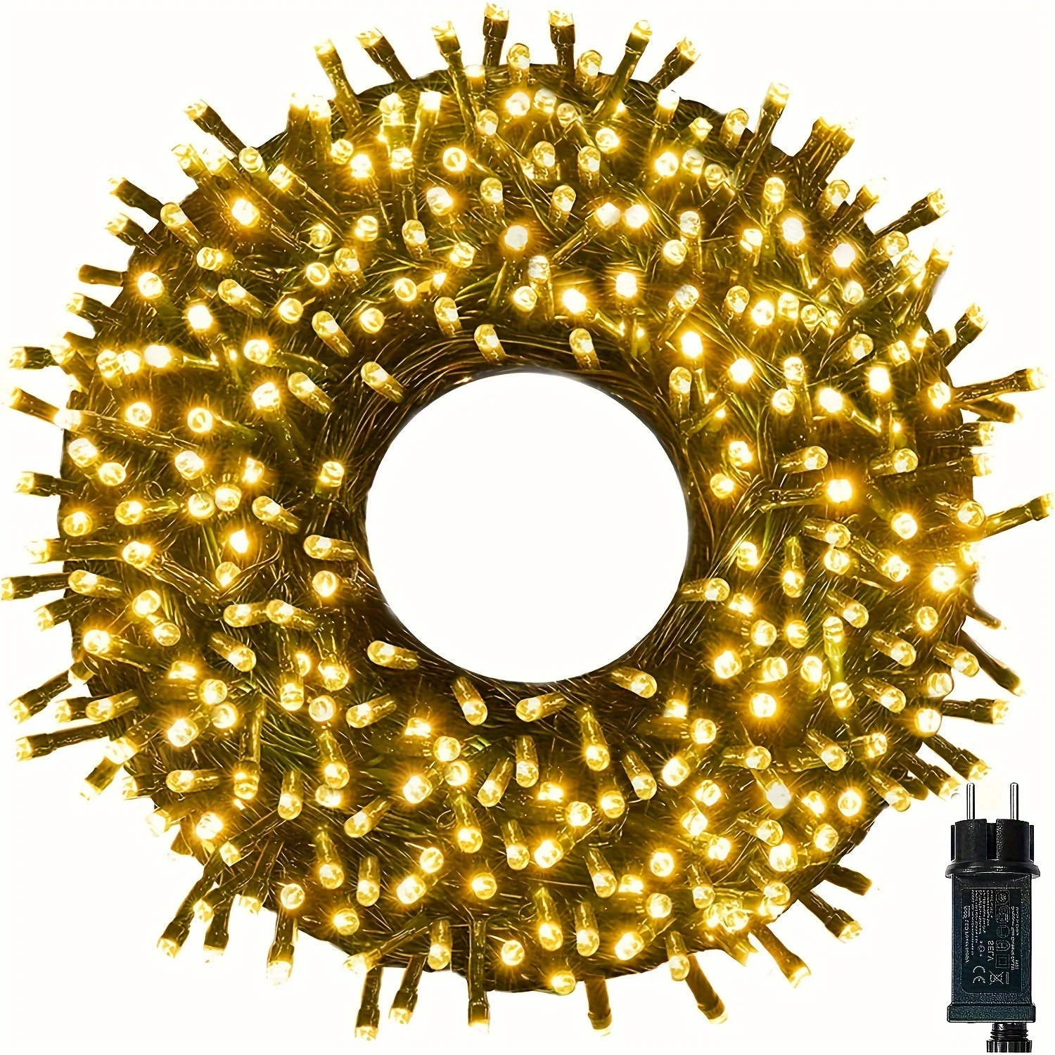 33M 300LED Weihnachtsbaumbeleuchtung, 8 Modi Außen-Lichterkette mit Stecker, Wasserdichte Außen-Lichterkette mit Netzbetrieb für Schlafzimmer, Garten, Party, Hochzeit, Weihnachtsdekoration
