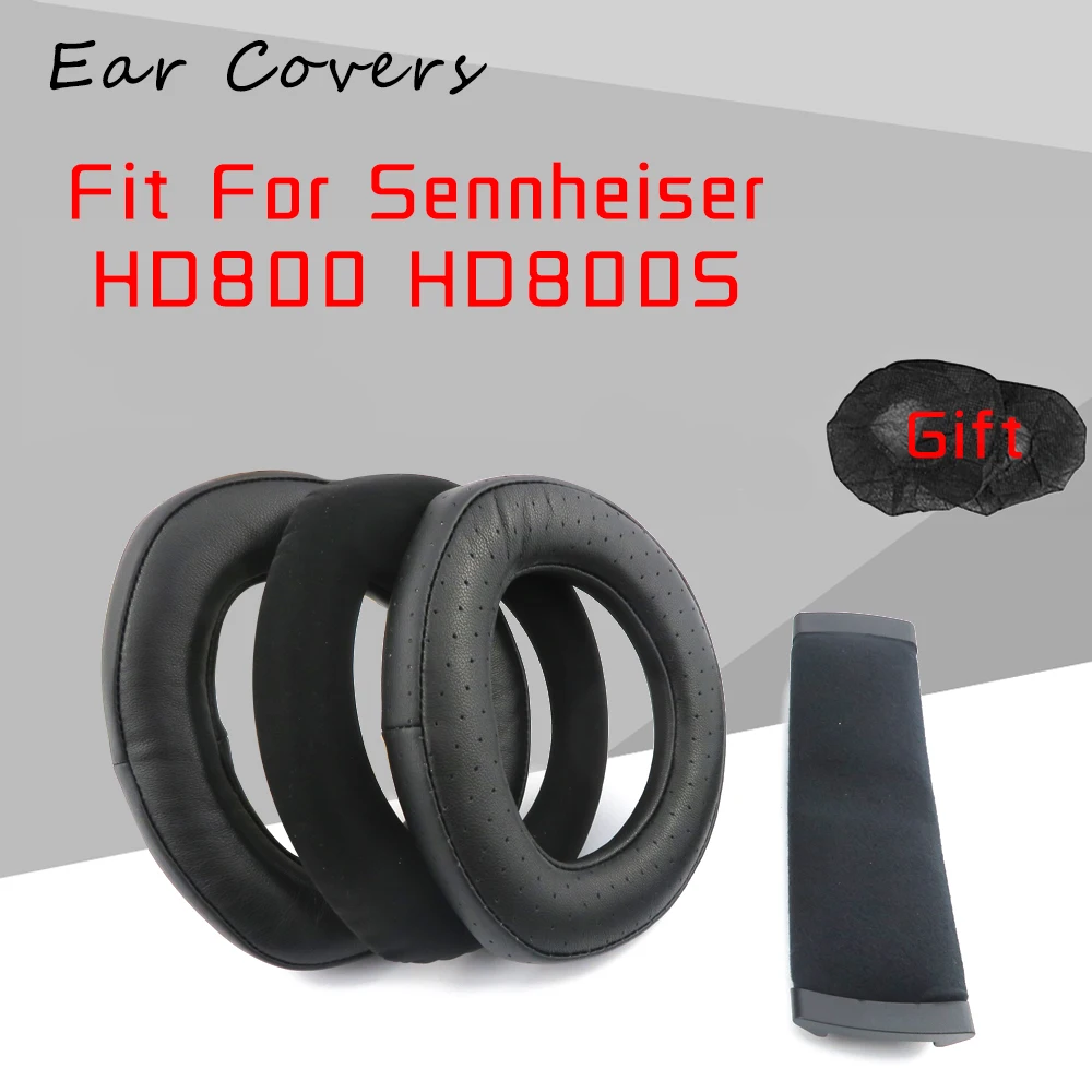Ohrpolster Für Sennheiser HD800 HD800S Stirnband Schaffell Ohr pads Stirnband Deckt Kopfhörer Ersatz