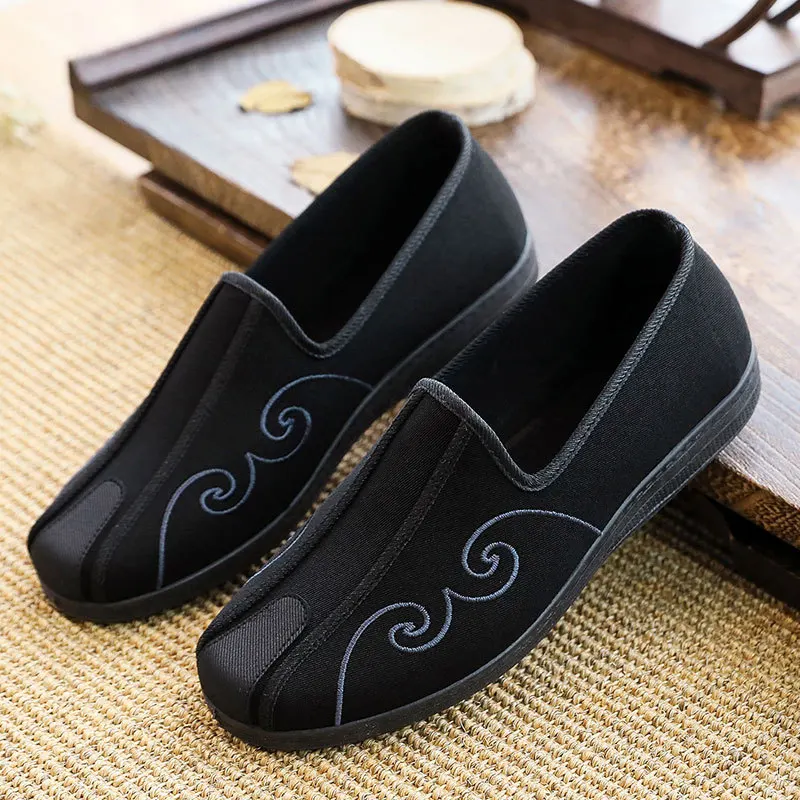 Sommer Herrenschuhe alte Peking Stoffschuhe handgemachte Stickerei lässige Hanfu Schuhe